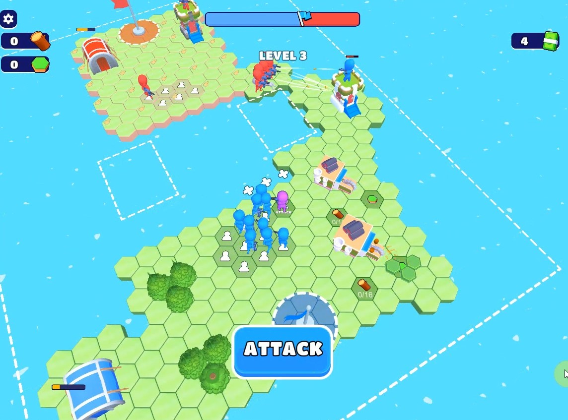 Image Tile Hex World - Red vs Blue
